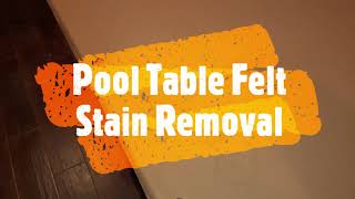 How To Remove Stains From Pool Table Felt [upl. by Hendrik381]