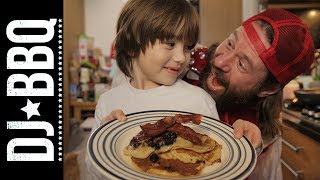 Classic BACON PANCAKE Recipe  DJ BBQ [upl. by Prescott]