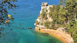 Rock climbing Pictured rocks Michigan [upl. by Arateehc]