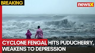 Cyclone Fengal Landfalls on Puducherry Coast Heavy Downpour in Tamil Nadu  NewsX [upl. by Janaye]