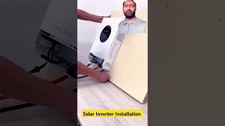 How to install a Solar Inverter Connection Wiring Diagram solarsystem solarelectric electrical [upl. by Idnahr]