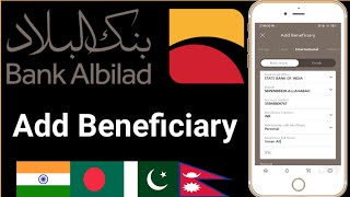 Add International Beneficiary Albilad  Albilad Bank Me International Beneficiary Kaise Add Karen [upl. by Oicanata976]