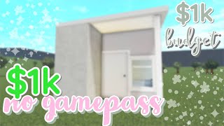 building a 1k bloxburg house NO GAMEPASS [upl. by Nerol]