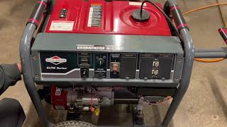 How to start 10000 watt Generator Briggs and Stratton Elite series [upl. by Mordecai]