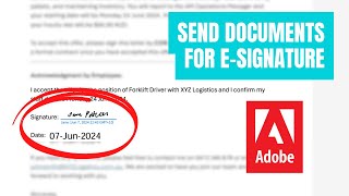 How To Request ESignatures with Adobe Acrobat [upl. by Carlisle932]