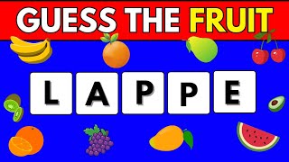 Unscramble The Fruits🍓🥑Name  Guess The Fruit quiz quiz dailyquiz monkeyquiz [upl. by Nona771]