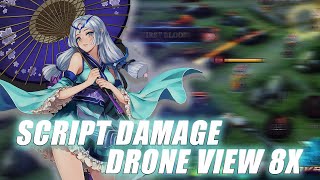 100 SCRIPT DAMAGE MOBILE LEGENDS TERBARU 2024  DRONE VIEW HACK MAP NEW UPDATE [upl. by Hareehat]