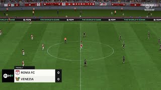 Roma vs Venezia 29092024 Serie A EA FC 24 [upl. by Ilamad383]