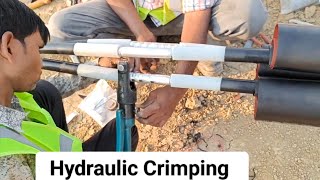 33 KV Cable straight through joints Crimping kaise kerte h Mastic tape Insulation Part4 of 8 [upl. by Yerroc444]