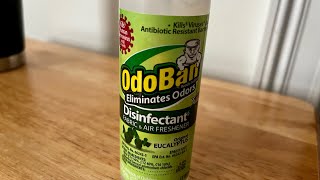 OdoBan Disinfectant Spray Review [upl. by Ahsie]