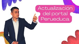 NUEVO PORTAL DE PERUEDUCA 2024 [upl. by Norha]