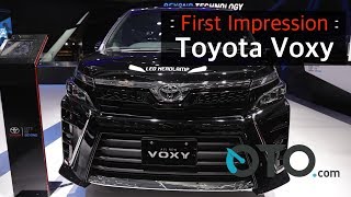 GIIAS 2017  First Impression Toyota Voxy I OTOcom [upl. by Atiuqer612]