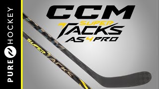 CCM Super Tacks AS4 Pro Hockey Stick  Product Review [upl. by Dryfoos]