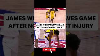 James Wiseman Exits Game with NonContact Injury  Pistons vs Pacers Highlights nba shorts [upl. by Nhabois]