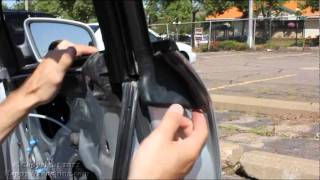 Audi A4 Window Regulator Replacement  Removal And Installation [upl. by Cumings894]