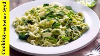 Tasty Spaghetti RecipeVegetable Spaghetti UrduHow to Make Zucchini NoodlesGarlic Zucchini Pasta [upl. by Namyac]