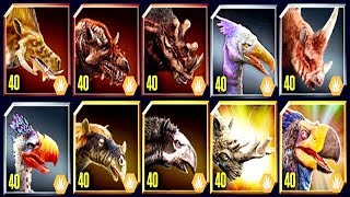 ALL LEVEL 40 SAVANNAH CENOZOICS JURASSIC WORLD [upl. by Noyes441]