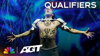 Oleksandr Leshchenko amp Magic Innovations deliver a MINDBLOWING act  Qualifiers  AGT 2023 [upl. by Suiremed699]