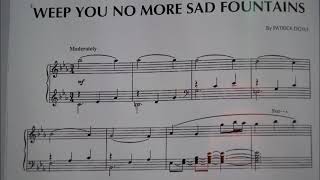 Weep You No More Sad Fountains Piano Accompaniment [upl. by Crysta848]