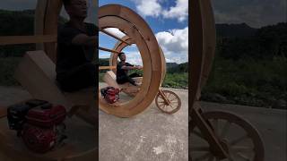 Handmade Wooden Bike 🥰 shorts ytshorts [upl. by Ellatsyrc594]