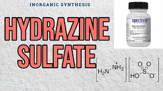 Making Hydrazine Sulfate [upl. by Osnola]