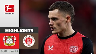 Wirtz amp Co On A Roll  Bayer 04 Leverkusen  FC St Pauli 21  Highlights  MD 13 – Bundesliga [upl. by Ahsinirt]