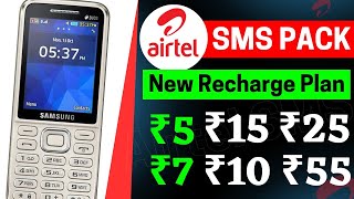 airtel sms pack 2024  airtel sms plans new recharge  airtel ka sms pack recharge new 2024 new pack [upl. by Eciralc]