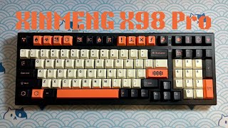 if crispy was a sound profile  XINMENG X98 PRO FR4 Plate w Dark Plum Switch [upl. by Eisus557]