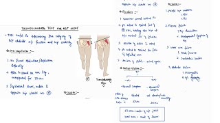 TRENDELENBURG TEST FOR HIP JOINT NOTES ONE PAGE NOTES  ORTHOPAEDICS  4TH PROFF  MBBS [upl. by Bussey]