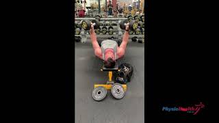 Dumbbell bench flys [upl. by Akelam]