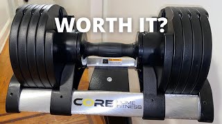 Core Home Fitness Adjustable Dumbbells After Having the Bowflex SelectTech 552s Honest Review [upl. by Ami97]