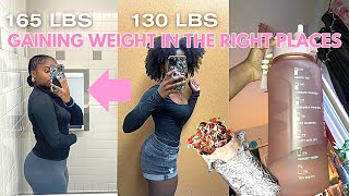 How to gain weight in the RIGHT PLACES it changed my life MY WEIGHT GAIN JOURNEY  no gym required [upl. by Zabrine]