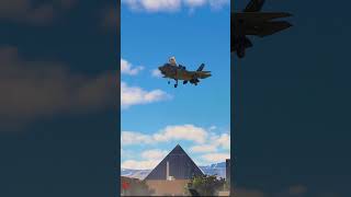 US Air Force Jet F35 amazing landing in Las Vegas [upl. by Aiza]