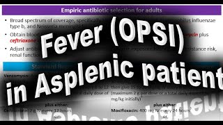 ERMP Recall Discussion Case  37  Fever in Asplenic Patient [upl. by Kind]