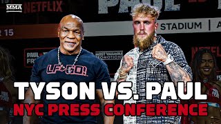 Full Mike Tyson vs Jake Paul NYC Press Conference  Tyson vs Paul [upl. by Ambrosia422]