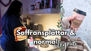 Julfrukost saffransplättar  Följ med mig till NORMAL  haul  vlogmas ♥ [upl. by Rennerb]