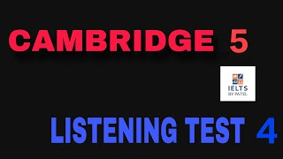 CAMBRIDGE 5 LISTENING TEST 4 WITH ANSWERS ll HOST FAMILY APPLICATION [upl. by Kral656]