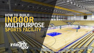 How to build indoor multipurpose sports facility 2000 attendance capacity [upl. by Silber]