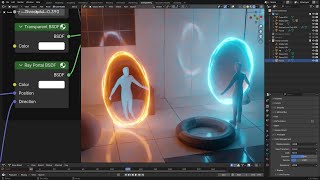 Blender 42 Portals using the Ray Portal node [upl. by Kilmarx]