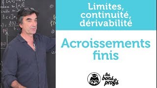 Accroissements finis  Maths  MPSI 1ère année  Les Bons Profs [upl. by Alica480]