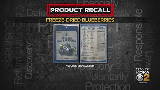 Freezedried blueberries sold nationwide recalled over lead concerns [upl. by Dhaf]