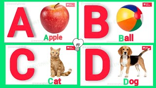 English alphabet  Learn Alphabet A to Z  ABC Preschool Book Learning A for APPLE Phonetics abcd [upl. by Hardman349]