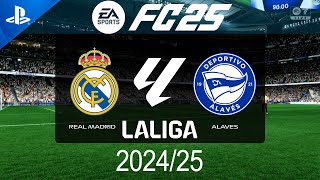 FC 25  Real Madrid vs Alaves  La Liga 2425  PS5 Full Match [upl. by Yelhs]