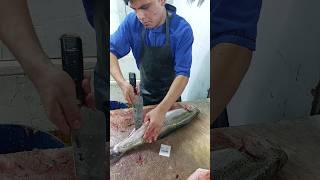 Unbelievable Salmon fish cutting amp fillet  Easy and Fast [upl. by Amandi881]