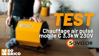 Découvrez le chauffage air pulsé mobile 33kW 230V SOVELOR  SOBRICO 🔥 [upl. by Yorztif23]