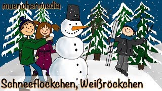 ⭐️ Schneeflöckchen Weißröckchen  Weihnachtslieder deutsch  Kinderlieder deutsch  muenchenmedia [upl. by Haret]