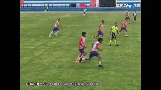 FINAL SUB18 GUAPULO VS CHILLOGALLO FEDELIGAS QUITO RADIO VALLE FM 2023 [upl. by Asillam]