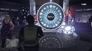 GTA 5 PODIUM CAR WHEELSPIN GLITCH SPIN THE WHEEL SLOW WON ON FIRST ATTEMPT [upl. by Avika]