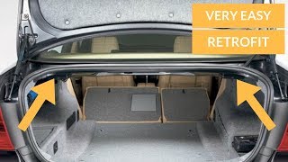 FOLDING REAR SEAT RETROFIT WAS SO EASY E90E91E92E93 [upl. by Ahtael]