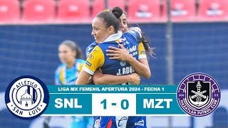 San Luis Femenil vs Mazatlan 10 Resumen Goles 2024 [upl. by Eaver]